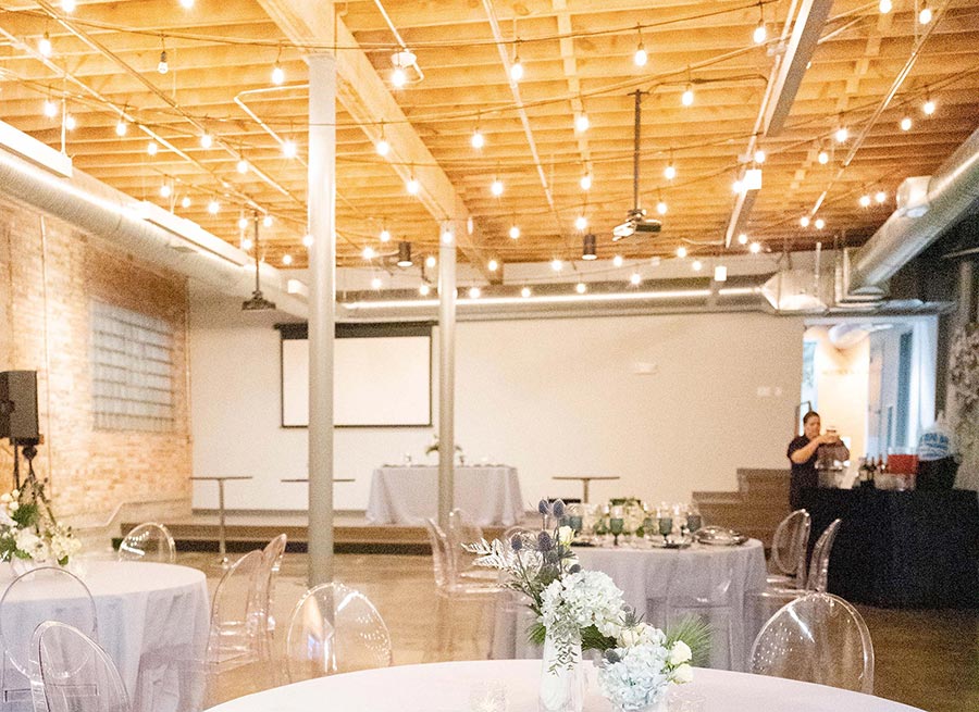 Beautiful event space for wedding